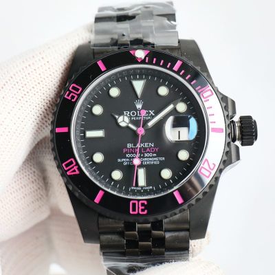 ROLEX Submariner Jubilee Lady Replica Pink Lady Night Legend 3135 Movement 40*11MM Black Lady Watch